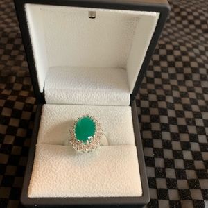 Beautiful ring with green